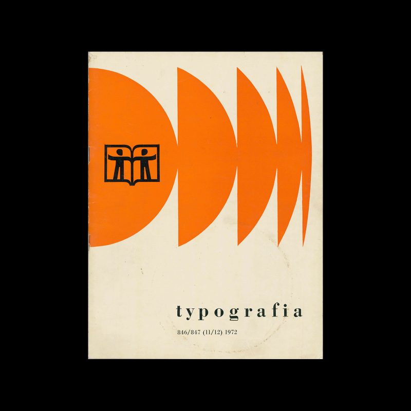 Typografia, ročník 75, 11-12, 1972. Cover design by Jan Urbánek