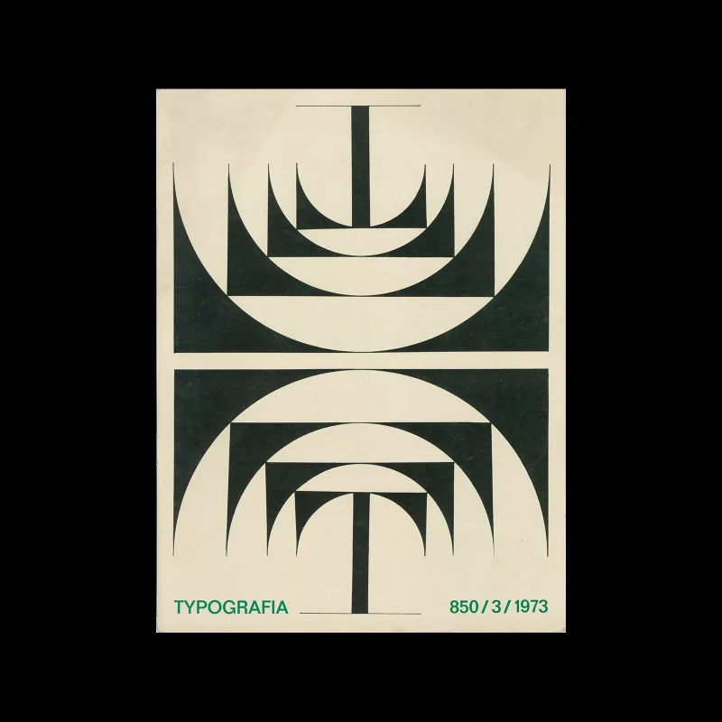 Typografia, ročník 76, 03, 1973. Cover design by Milan Jareš