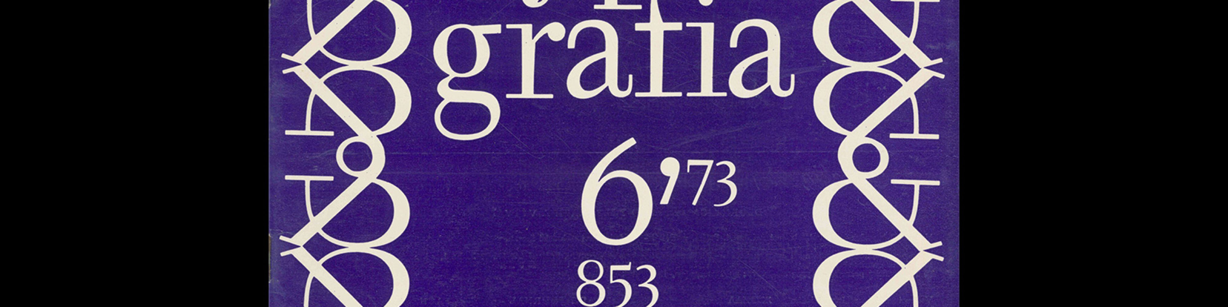 Typografia, ročník 76, 06, 1973. Cover design by Bohuslav Blažej