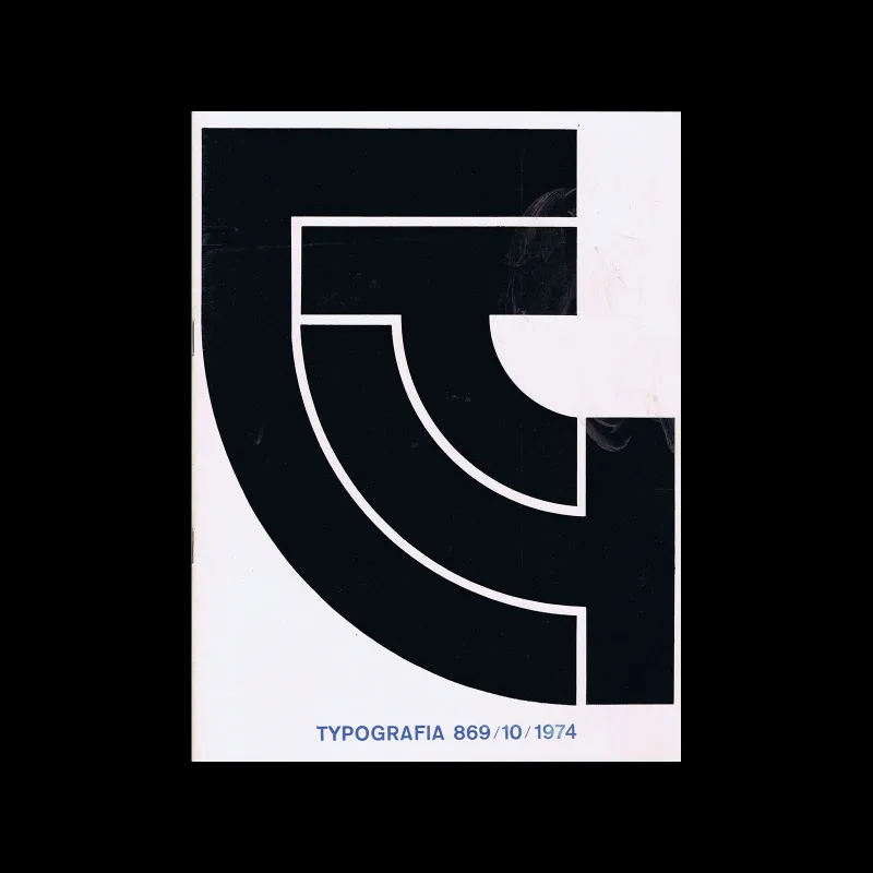 Typografia, ročník 77, 10, 1974. Design: František Fantyš. Cover: Milan Jaroš.