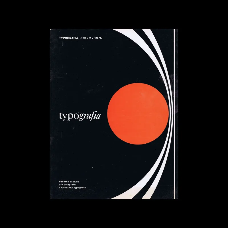 Typografia, ročník 78, 02, 1975. Magazine design by František Fantyš
