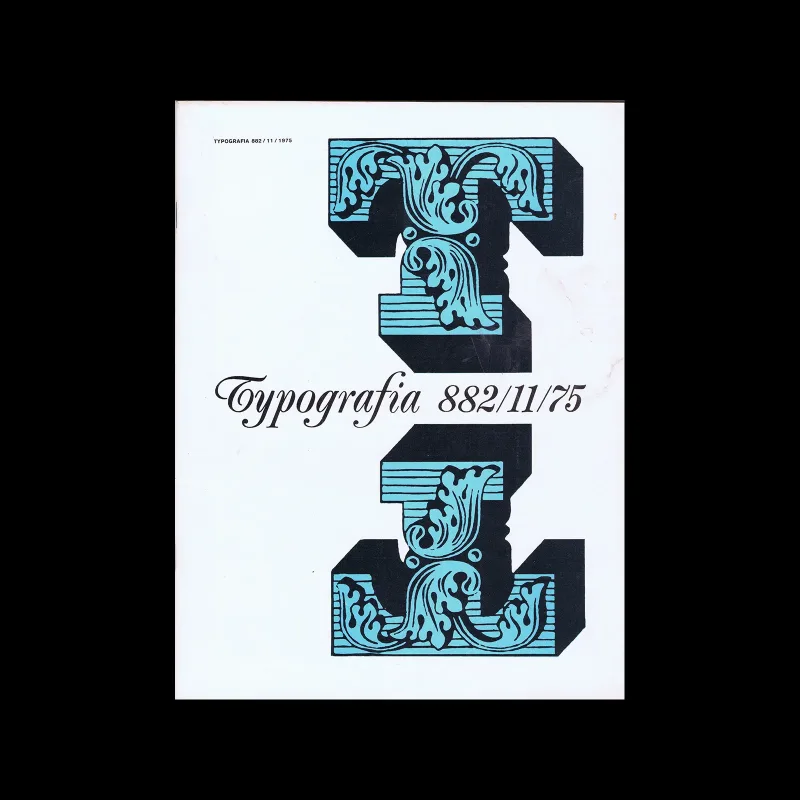 Typografia, ročník 78, 11, 1975. Design by Vladimír Šmerda