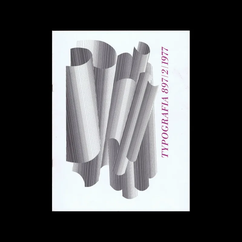 Typografia, ročník 80, 02, 1977. Cover by Eugen Weidlich. Inner page design by František Fantyš