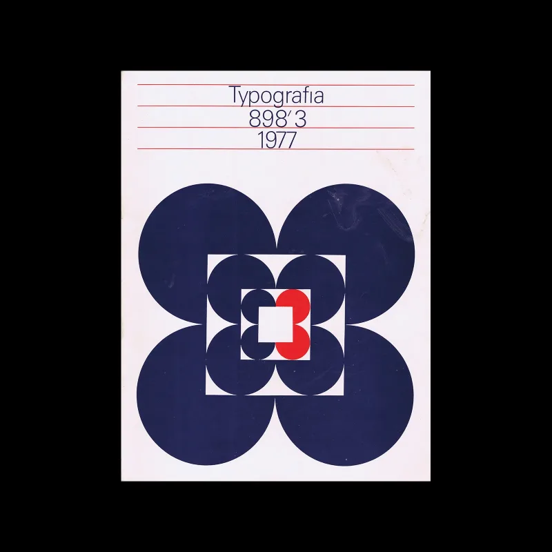 Typografia, ročník 80, 03, 1977. Cover and graphic design Milan Jaroš