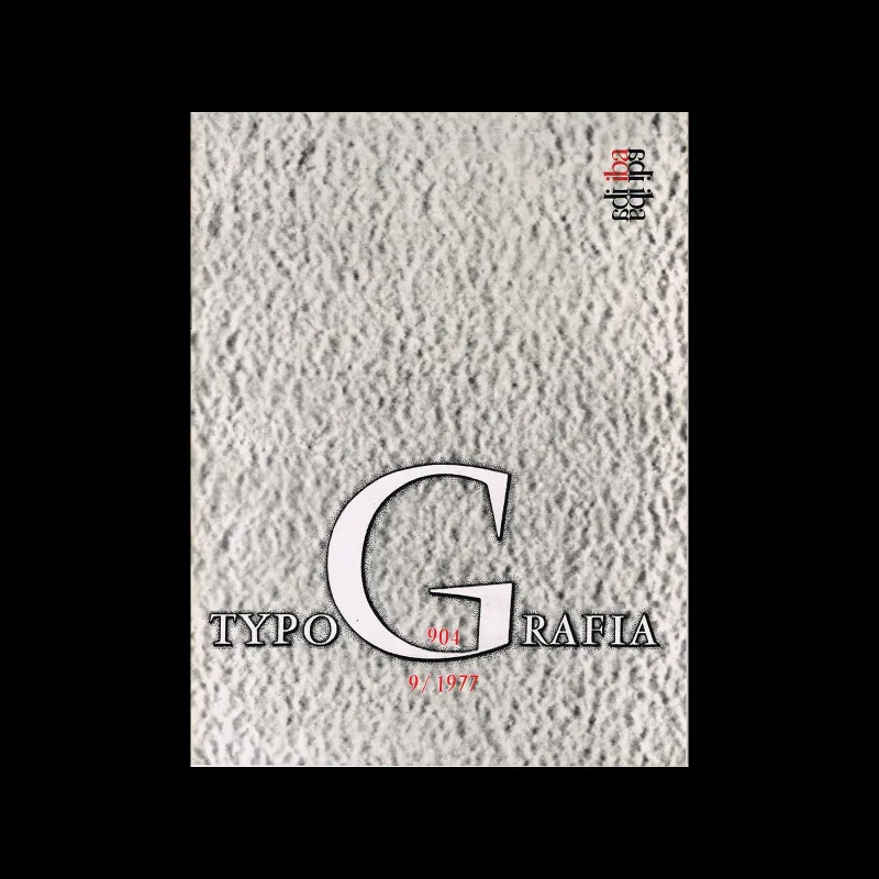 Typografia, ročník 80, 09, 1977. Magazine design by Karel Vávra