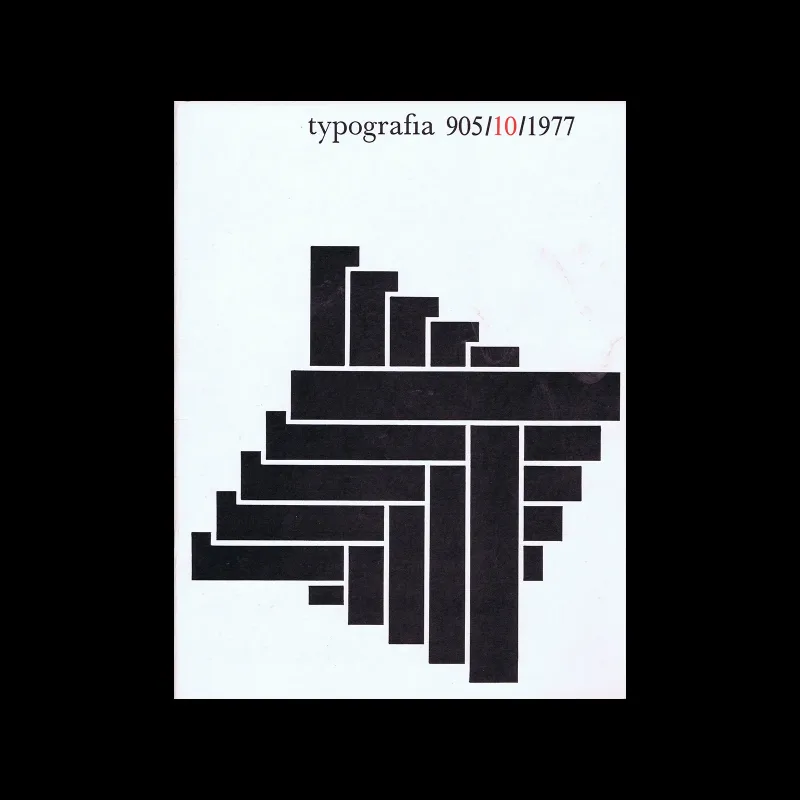 Typografia, ročník 80, 10, 1977. Dagmar Kučerová (Cover), František Fantyš (Inners)
