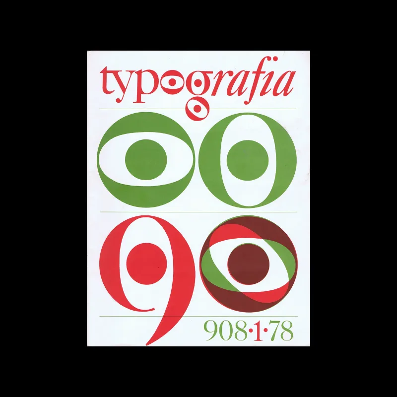 Typografia, ročník 81, 01, 1978. Design by Pavel Büchler