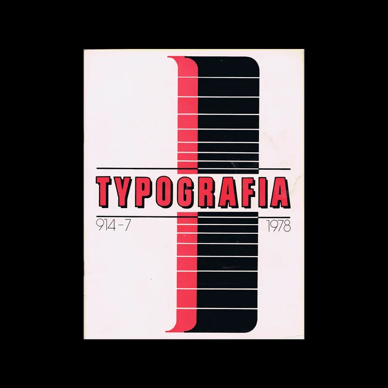 Typografia, ročník 81, 07, 1978. Cover and magazine design by Karel ŠejnaTypografia, ročník 81, 07, 1978. Cover and magazine design by Karel Šejna