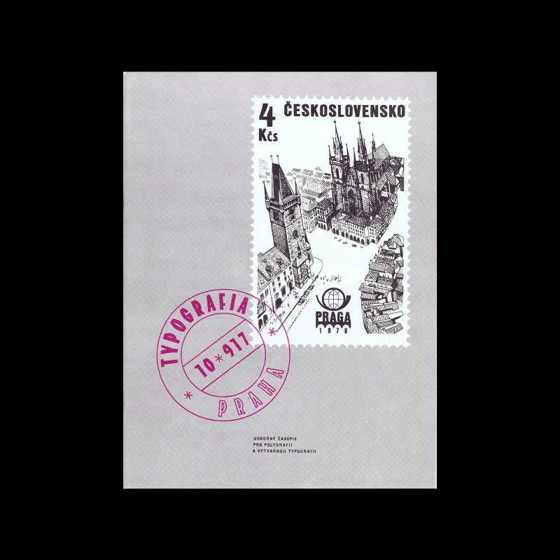 Typografia, ročník 81, 10, 1978. Cover and magazine design by Karel Vávra