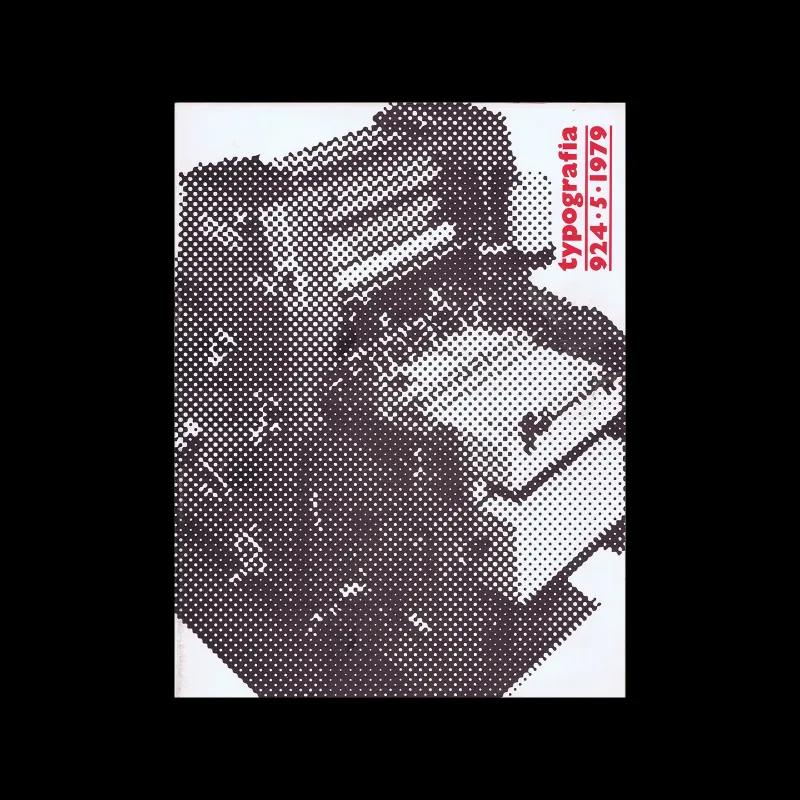 Typografia, ročník 82, 05, 1979. Cover design by Vladimír Lutterer. Inner pages by Jaroslav Kosnar