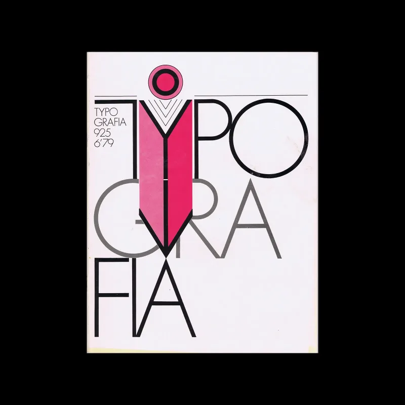 Typografia, ročník 82, 06, 1979. Cover design by Karel Šejna