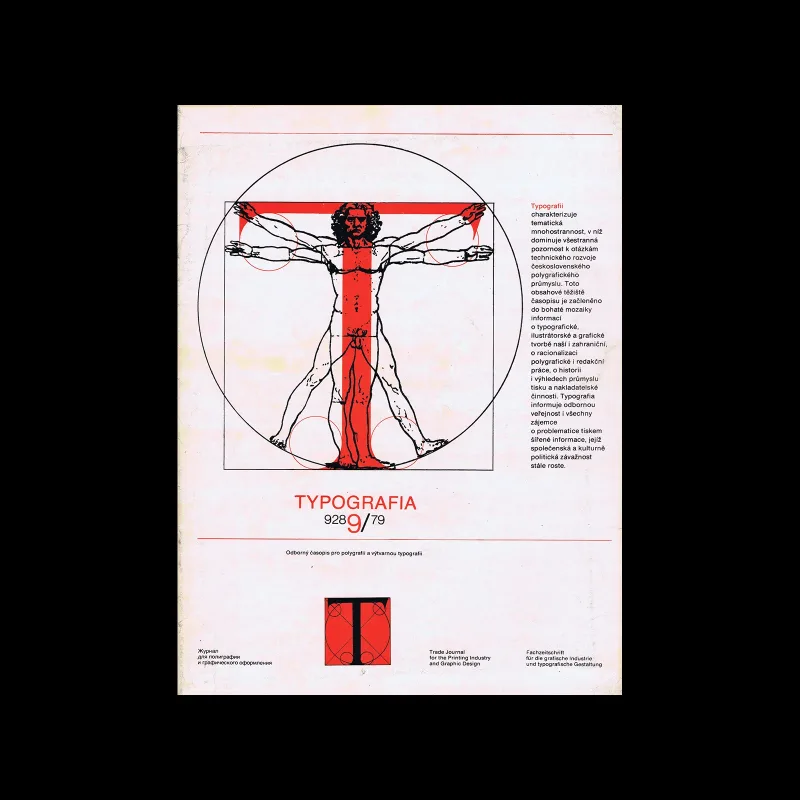 Typografia, ročník 82, 09, 1979. Cover design by Vladimír Lutterer. Inner pages by Karel Vávra