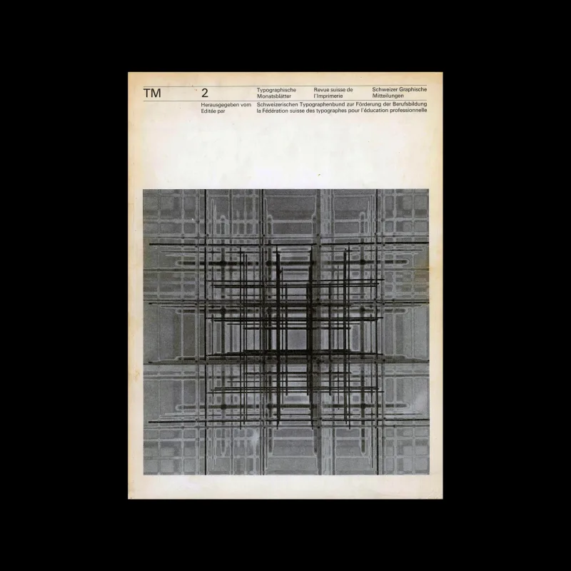 Typografische Monatsblätter, 02, 1964. Cover design by Felix Berman