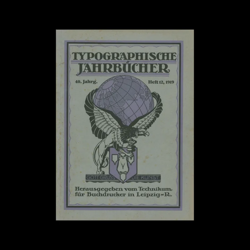 Typographische Jahrbücher, 40 Jahrg., Heft 12, 1919