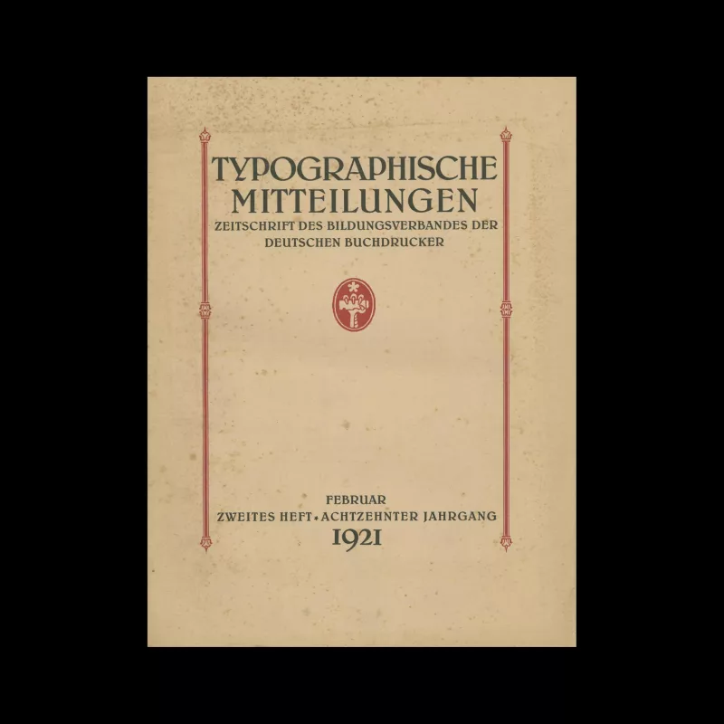 Typographische Mitteilungen, 18 Jahrgang, Heft 02, Februar 1921