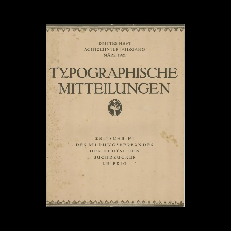 Typographische Mitteilungen, 18 Jahrgang, Heft 03, März 1921