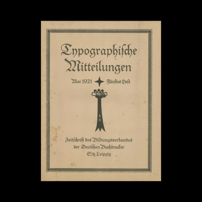 Typographische Mitteilungen, 18 Jahrgang, Heft 5, Mai 1921