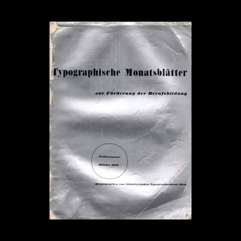 Typographische Monatsblätter, Issue 01, October 1932