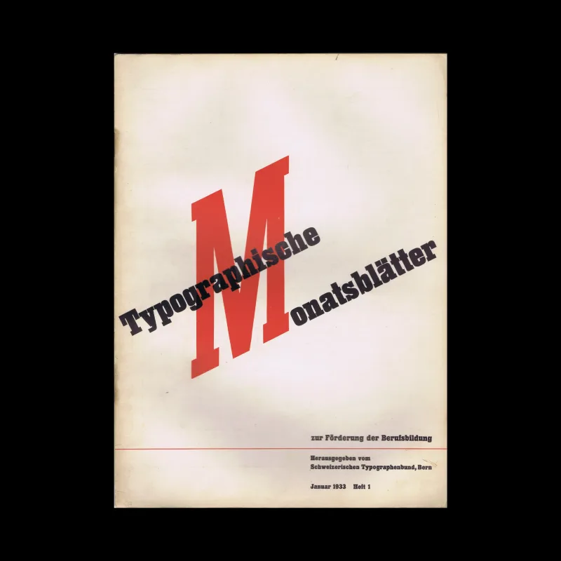 Typographische Monatsblätter, Vol 01, No. 01, January 1933