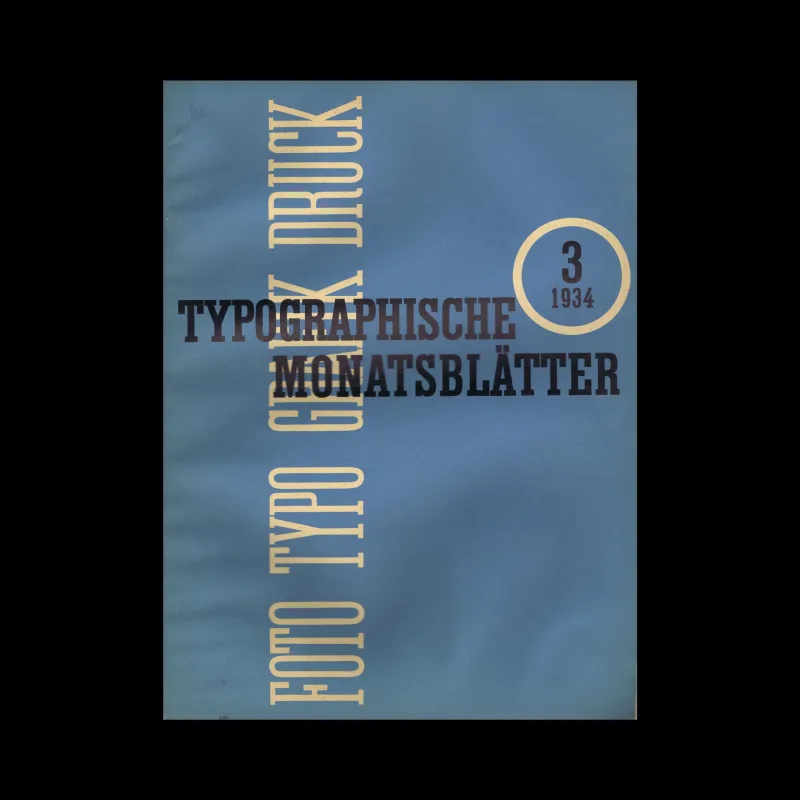Typographische Monatsblätter, Vol 02, No. 03, March 1934