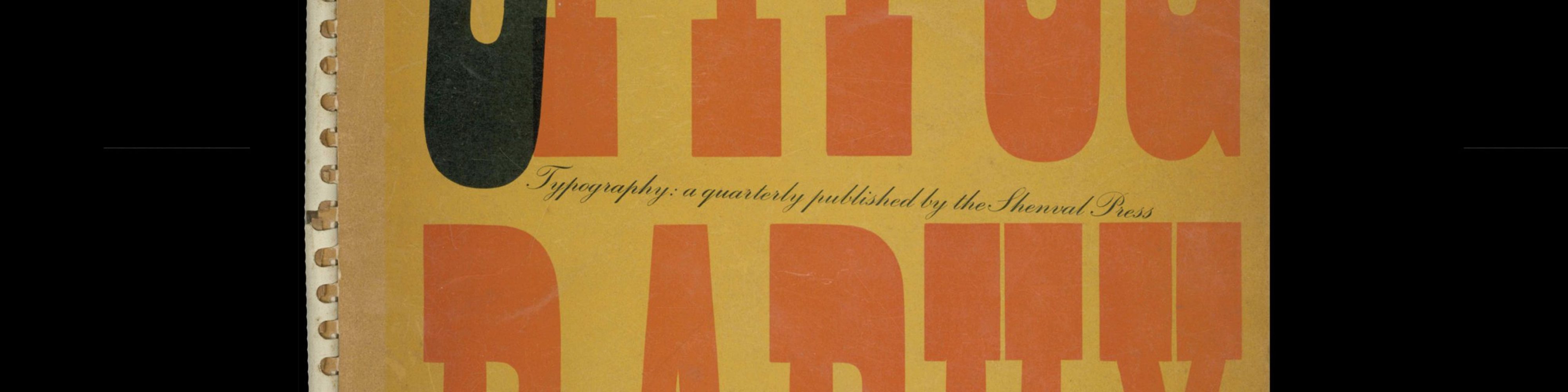Typography 5, Shenval Press, Spring 1938