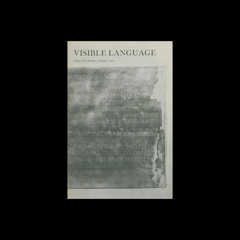 Visible Language, Vol 06, 03, Summer 1972