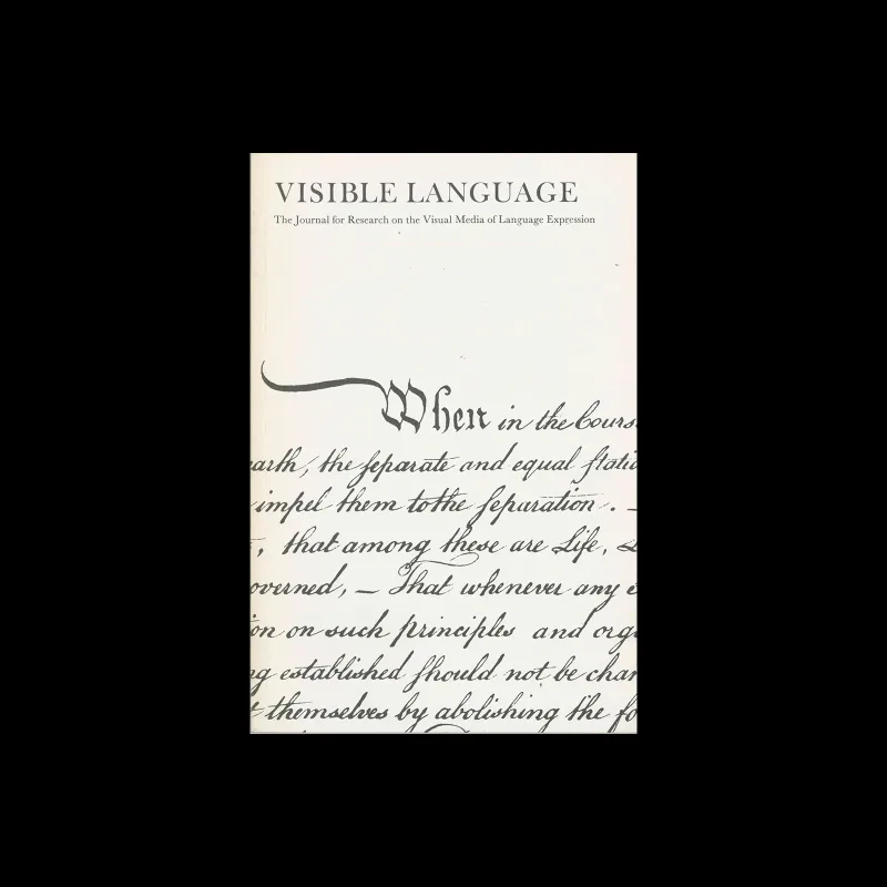 Visible Language, Vol 10, 03, Summer 1976