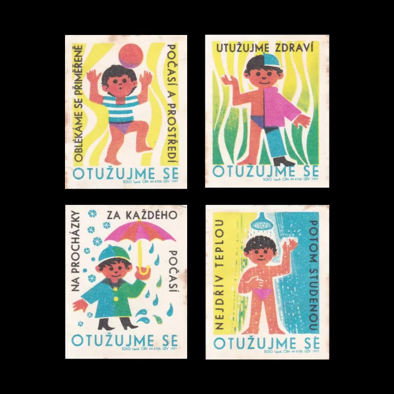 We Are Learning, Czech Matchbox Labels, 1971