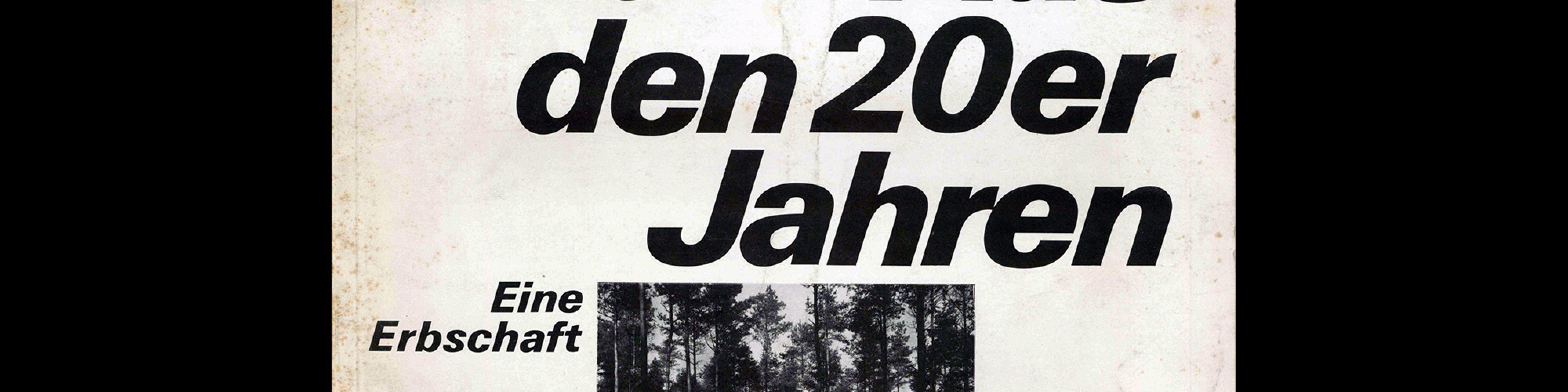 Werk und Zeit, 4/1977. Designed by Wolfgang Schmidt (Cover) and Astrid Herm (Layout)