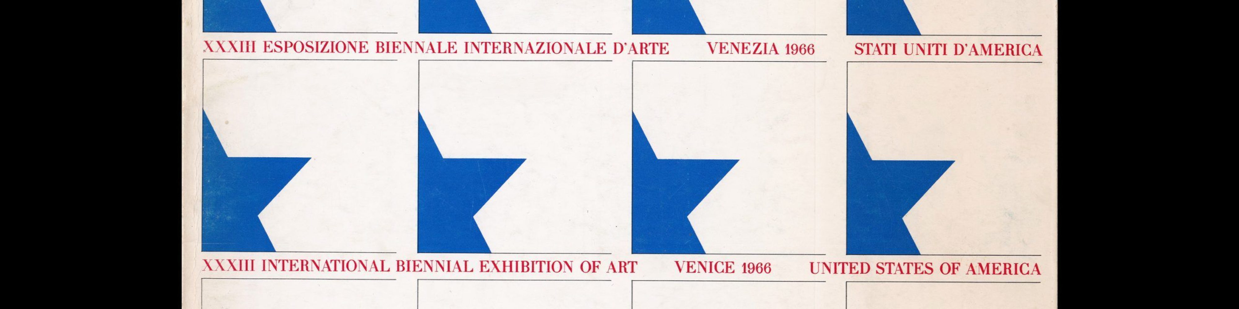XXXIII Esposizione Biennale Internazionale d'Arte Venezia, 1966. Designed by Milton Glaser