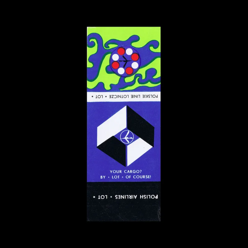 Your Cargo? by "LOT" of Course!, Polish Airlines LOT, Polish Matchbox Label, 1969