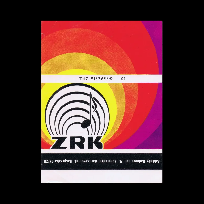 ZRK, Warsaw, Polish Matchbox Label, c.1970