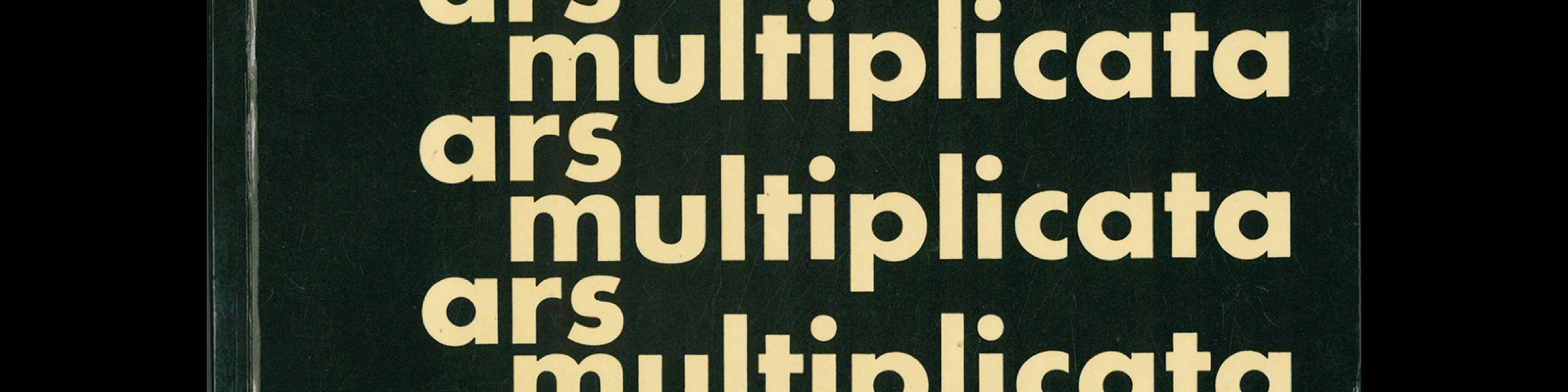 ars multiplicata: Vervielfältigte Kunst seit 1945, Köln, Wallraf-Richartz-Museum, 1968. Catalogue design by Rudolph Müller