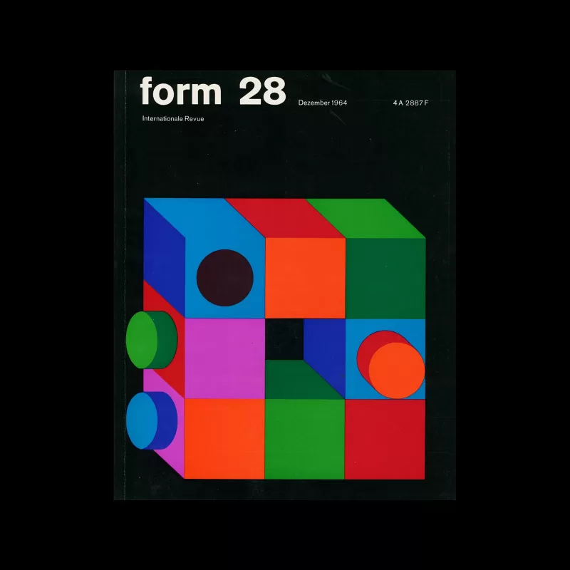 Form, Internationale Revue 28, December 1964. Designed by Karl Oskar Blase