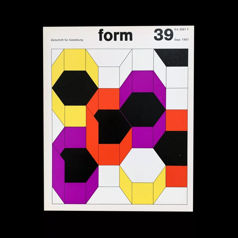 Form 39 1967 Cover design- Karl Oskar Blase
