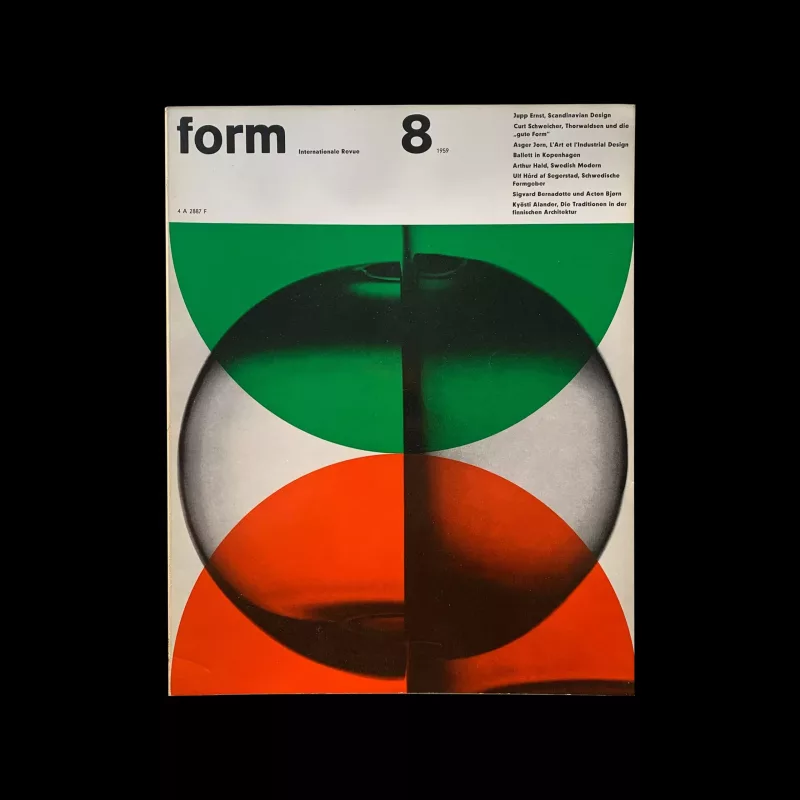 Form, Internationale Revue 8, 1959 , Cover and Inners: Müller-Blase