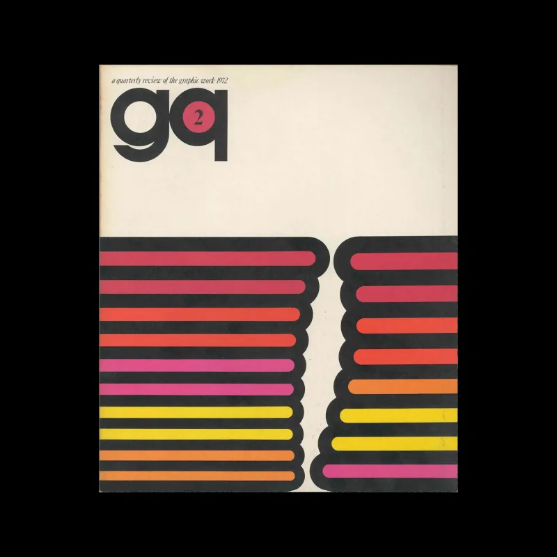 gq 02 - A Quarterly Review of the Graphic Work, 1972. Cover design by Kazumasa Nagai