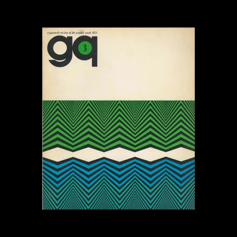 gq 03 - A Quarterly Review of the Graphic Work, 1973. Cover design by Kazumasa Nagai