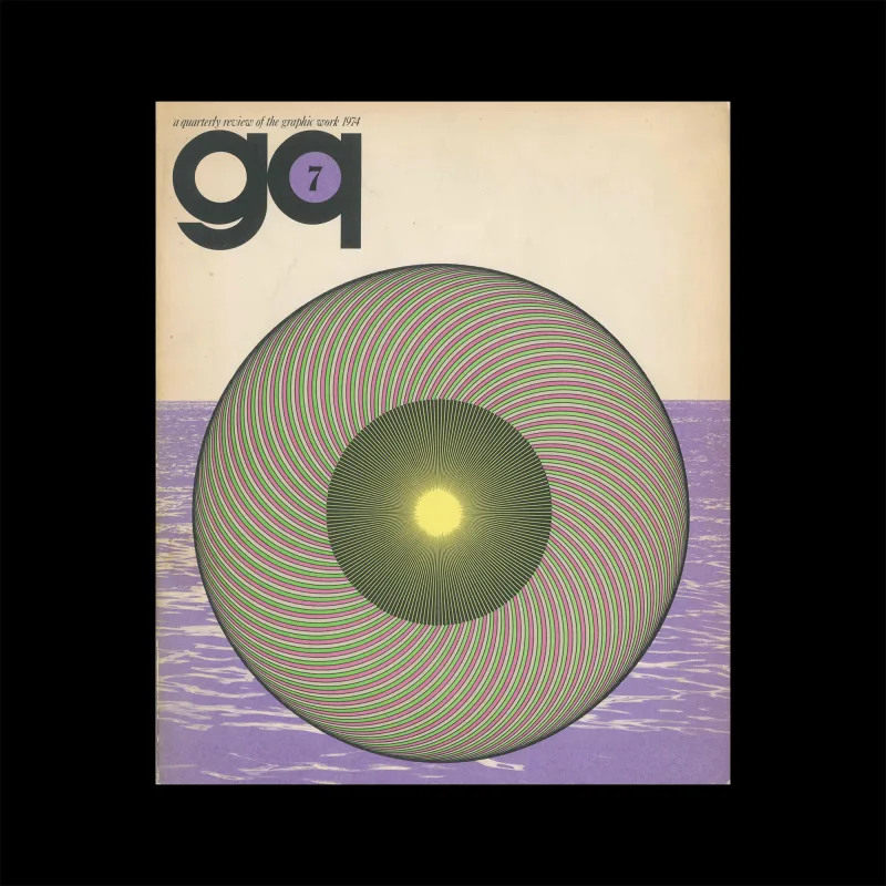 gq 07 - A Quarterly Review of the Graphic Work, 1974. Cover design by Kazumasa Nagai